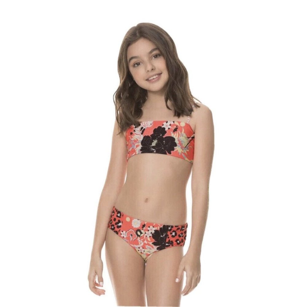 Maaji Queen Of Ball Tiana Girls Bikini 2pc Swimwear Set Size 16 NWT Reversible